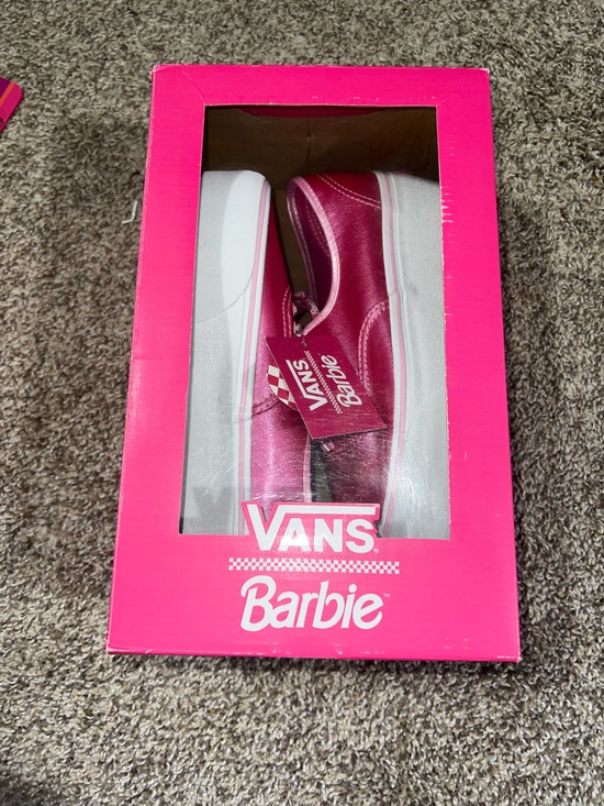 Vans Shoes - Vans x Barbie Women’s Pink Authentic Stac Hot Pink Metallic Shoes NEW IN BOX! 7